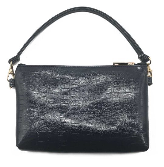 Crocodile Navy blue Pouch bag New York Calm